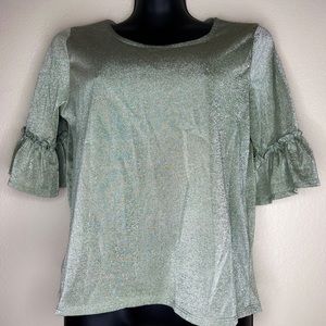 Light Green Shimmer Blouse